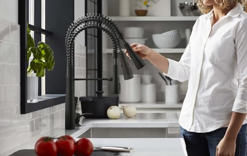 Kohlerkrec22745sdblsemiprofessionalkitchenfaucetwithsoapdispenserlotiondispensercommercialkitchensinkfaucetwithpulldownsprayheadmatteblack Urban Country Home Decor Kohler k rec22745 sd bl semi professional kitchen faucet with soap dispenserlotion dispenser commercial kitchen sink faucet with pull down sprayhead matte black urban country home decor