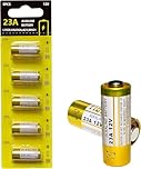 23A 12V Alkaline Battery A23 / MN21/23/ L1028 / V23GA / LRV08 for remote controls,wireless doorbells,security systems(5Pcs)
