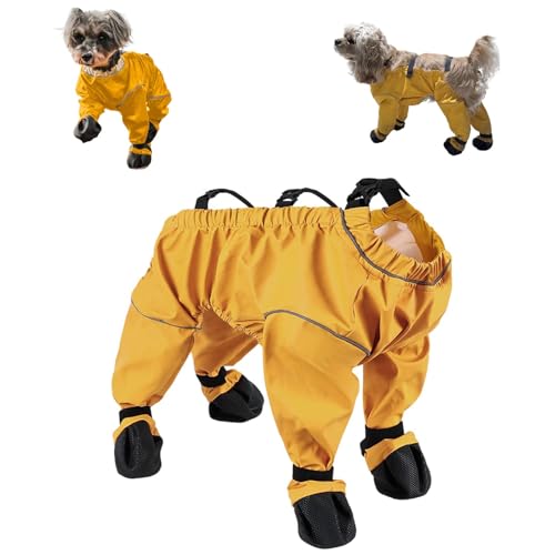 Waterproof Dog Rain Boots with Suspender