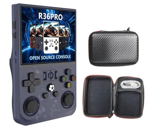 【Console di gioco portatile a doppio sistema】: doppio sistema open source, supporta emulatori portatili, con 4 tasti sinistro/destro sul retro della console, design pieghevole e con impugnatura ergonomica, migliore libertà delle dita.