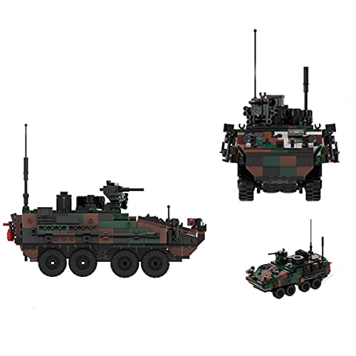 Dellia Panzer Bausteine Modell, 858 Teile Technik WW2 Militär Gepanzerte Infanterie Panzer Modellbausatz MilitärFahrzeug… – Bild 3