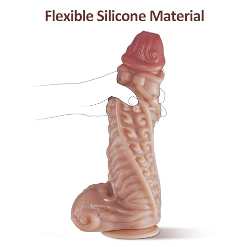 Image of 11.8 Inch Huge Dildo, 2.6 inch Diameter Thick Monster Dildos with Strong Suction Cup for Hands-Free, Dual Density Silicone Anal Toy Butt Plugs Adult Sex Toy Women Men