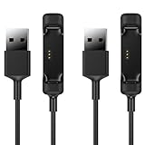 MoKo [2-Pack] Fitbit Flex 2 Charger with Reset Button, Replacement USB Charging Cable Cradle Dock Adapter for 2016 Flex 2 Fitness Wristband, NOT FIT Fitbit Flex, Black