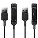MoKo [2-Pack] Fitbit Flex 2 Charger with Reset Button, Replacement USB Charging Cable Cradle Dock Adapter for 2016 Flex 2 Fitness Wristband, NOT FIT Fitbit Flex, Black