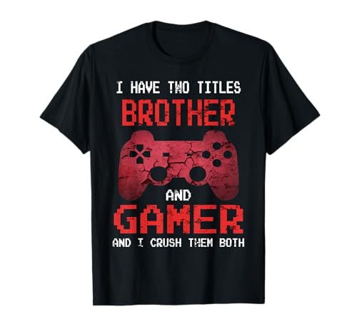 Funny Gamer Vintage Video Games for Boys Brother Son T-Shirt