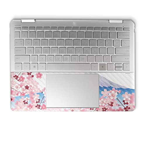Image of MightySkins Carbon Fiber Skin Compatible with HP Spectre x360 14 inch (2022) Full Wrap Kit - Fuji Scene | Protective, Durable Textured Carbon Fiber Finish | Easy to Apply | Made in The USA