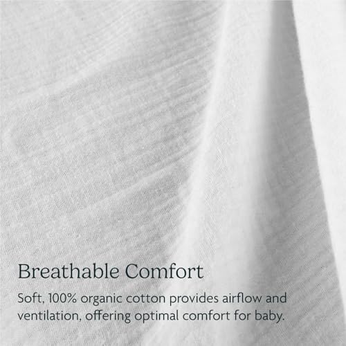 Image of UPPAbaby Bassinet Covers for Remi Playard - Secure Attachment - Soft and Comfortable - Machine Washable - Set of 2 - Organic