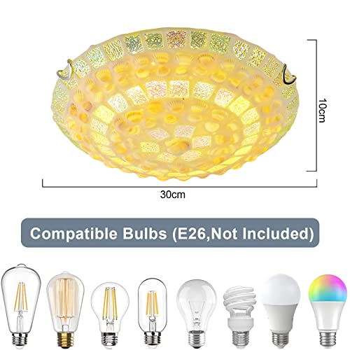 Plafonnier en mosaïque LED variable 30cm cuisine couloir bain - 3