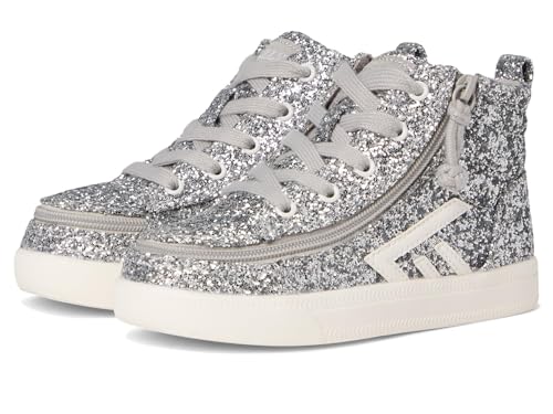 BILLY Footwear Womens Billy CS High Top (Toddler) Silver Glitz 10 Medium