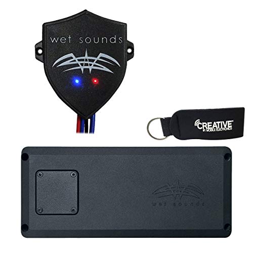 Wet Sounds STX-Micro-4 Powersports 4-Channel Amp with WW-BTUR Hideaway Bluetooth Receiver