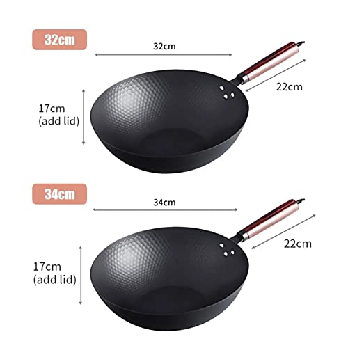 Wok de Hierro Fundido Forjado a Mano 32 cm miniatura 7