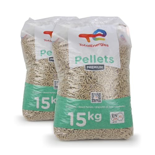 2 x 15 kg de Granulés de Bois Granulés de Chauffage pellets en Plus A1