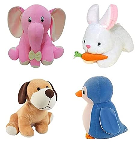 Sneha Soft Toy Combo Pack of Elephant, Rabbit, Dog, Penguine Hugable Lovable Plush Stuffed Toy for Babies and Kids Best Birthday Gift-image-13