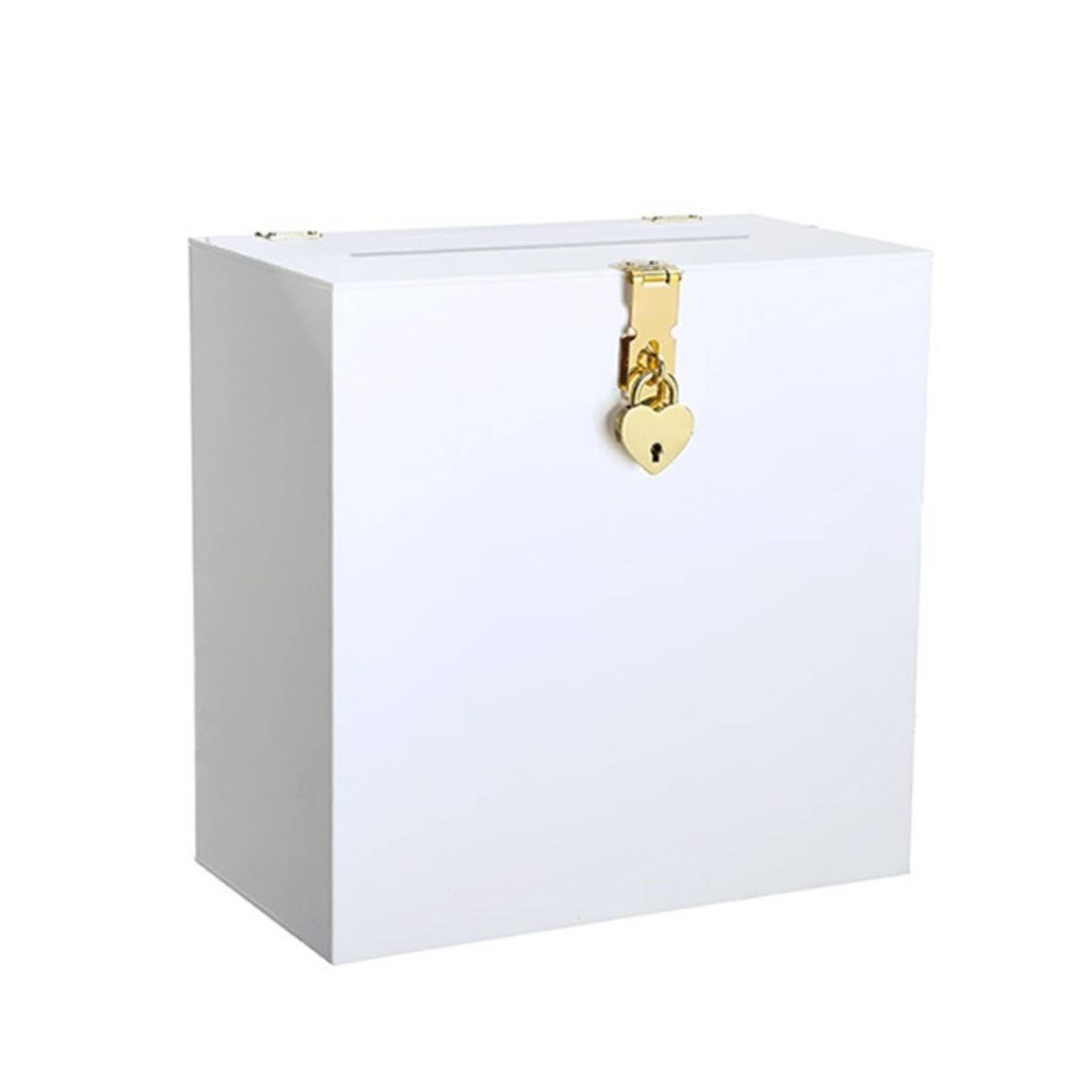 LOOM TREE® Heart Lock Card Box Easy to Assemble Acrylic Card Box
