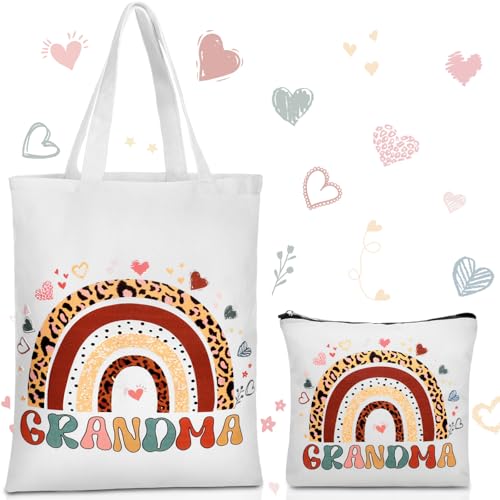 Shinylin 2 Pcs End of Year Physical Therapy Gifts Physical Therapist Tote Bag with Makeup Bag Occupational Therapy Appreciation Gifts Thank You Retirement Presents for Women Pt Pta Ot