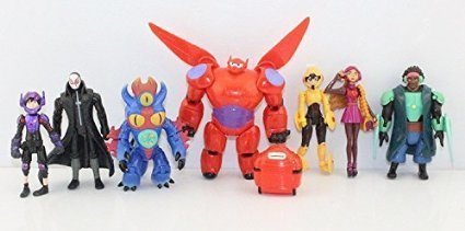 Big Hero 6 PVC (8pcs/set) Figures Fred Tomago Honey Lemon Wasabi Friends Action Figure Doll Toys by mode toy