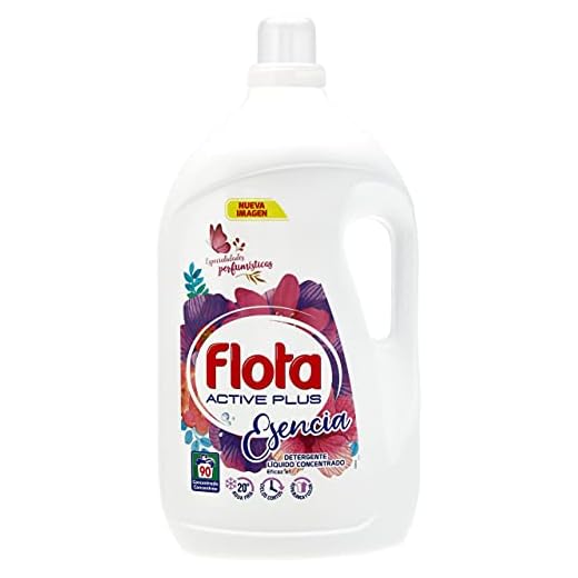 Flota Detergente Líquido Esencia, Lavados, Morado, 90 lavados