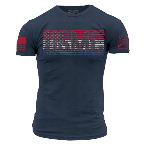 Grunt Style USMC - Legacy Men's T-Shirt - (Navy, Medium)