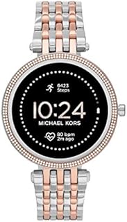 Michael Kors Women's Gen 5E 43mm Stainless Steel Touchscreen Smartwatch with Fitness Tracker, Heart Rate, Contactless Payments, and Smartphone Notifications.