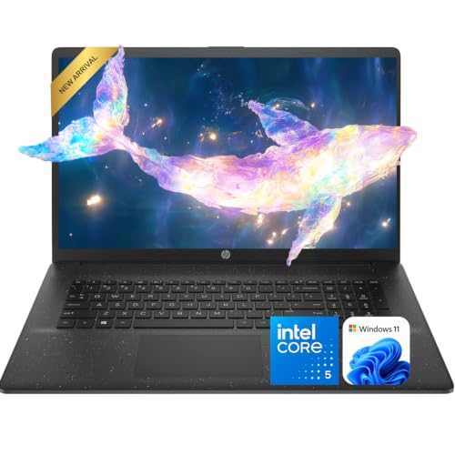 Image of HP 17.3 inch Business Laptop, Intel Core 5 120U (Up to 5.0 GHz, 10-Core), 16GB RAM, 256GB SSD, Wi-Fi 6, Windows 11 with Office 365 for The Web, Large Screen, 2026 Edition