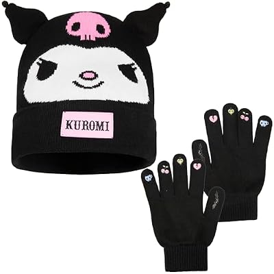 Hello Kitty Kuromi Sanrio Conjunto Bufanda y Gorro y Guantes Niña o Pack Gorro Guantes, Accesorios Invierno, Talla Única, Regalos Niñas (Negro Kuromi 2 Pcs) | Ya disponible en tu tienda friki favorita! En mundofriki.es! Hello Kitty Kuromi Sanrio Conjunto Bufanda y Gorro y Guantes Niña o Pack Gorro Guantes, Accesorios Invierno, Talla Única, Regalos Niñas (Negro Kuromi 2 Pcs) | Ya disponible en tu tienda friki favorita! En mundofriki.es!