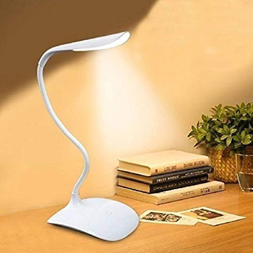 Niyamax LED Desk Lamp, Touch Control Desk Lamp with 3 Levels Brightness, Dimmable Office Lamp with Adjustable Arm, (Pack of 1)(Assorted Color)