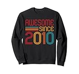 Photo Gallery awesome since 2010 vintage 2010 birth of birthday men women felpa Photo Gallery awesome since 2010 vintage 2010 birth of birthday men women felpa