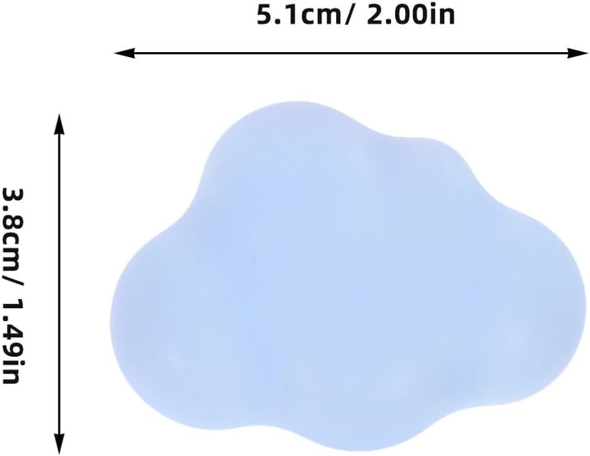 4pcs Cute Cloud Shaped Ceramic Drawer Knobs Pink and Light Blue Childrens Dresser Pull Handles Nursery Room Cabinet Hardware for Furniture