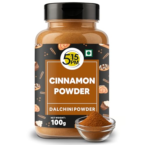 5:15PM Cinnamon Powder 100g | Dalchini Cinnamon Power | 100% Pure & Natural | Dalchini Powder 100gm Indian Spices Aroma & Flavour
