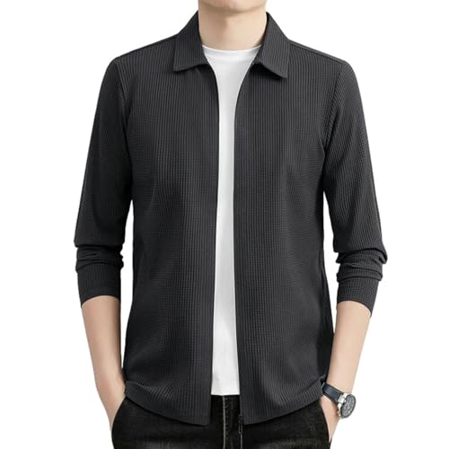 Veste à revers courte homme veste mi-saison casual et polyvalente
