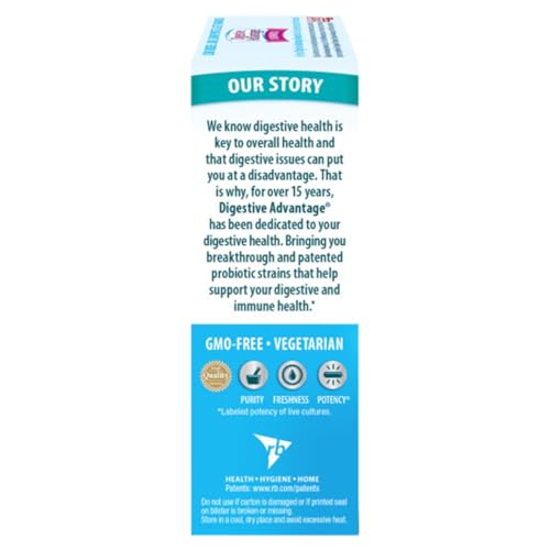 Image of Digestive Advantage Intensive Bowel Support Probiotic Defends Against Gas & Bloating, 32 Count Capsules