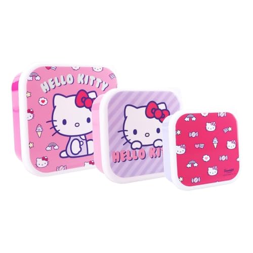 Vadobag Caja de aperitivos (3 piezas) Hello Kitty Fresh Bites 6 x 12 x 12 cm