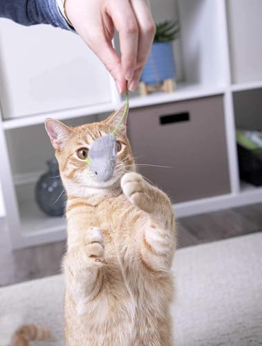 Image of Mouse Toy Cats Mouse Plush Cat Toys Realistic Cute Kitten Mice Filled Polyfill Rat for Cat, (12 Pieces)
