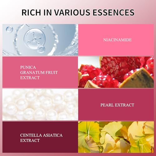 ROUSE Under Eye Patches-60 PCS-Pomegranate Eye Masks Anti-Wrinkle Eye Treatment Mask for Dark Circles Puffy Eyes Under Eye Bags Eye Gel Pads Eye Care