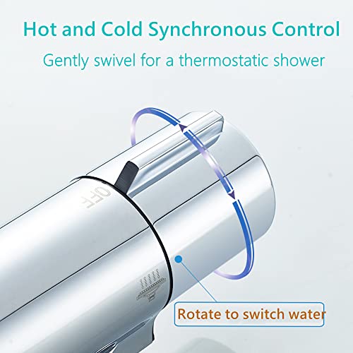 Mitigeur douche thermostatique 38℃ pour stopper les variations de température - 5