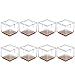 Qplcdg 8 x Stuhlbeinkappen Silikon,Fußboden Stuhlbein Schutz Öffnungs Caps Möbel Tischabdeckung Furniture Table Chair Legs Feet Covers Pads Protectors-Größe optional (8 Stück 1#)