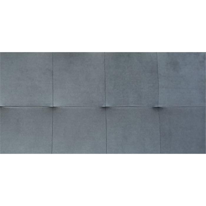 Shiito | Modelo Jensen JC - Cabecero tapizado en Terciopelo | Acabado en Color Gris - 105x50x4 cm