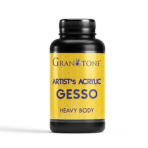 GRANOTONE Acrylic Gesso Primer Matte Finish Black