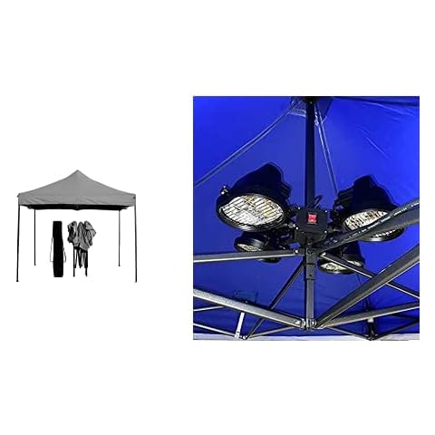 All Seasons Gazebos 3x3m Heatwave Pop Up Gazebo (Grey) with Electric Gazebo/Gas Patio Heater Cover