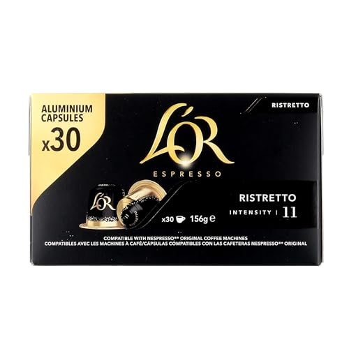 L Or Cafe en Capsules Ristretto (intensite 11) - La boite de 30, 156g