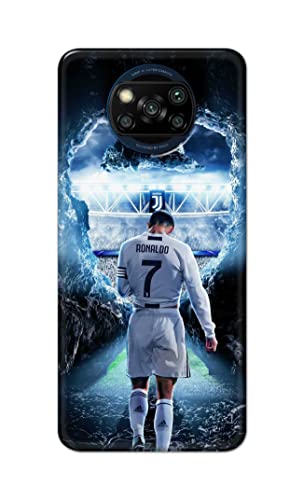Image of Printed Hard Back Cover Case for Mi Poco X3 | Poco X3 Pro | Poco X3 NFC Back Cover (Footbal Legend) -1302