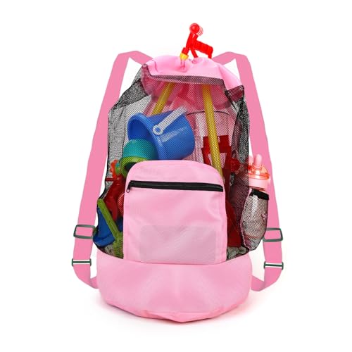Beach toy bag，mesh backpack for beach,Beach Must Haves Sand Box T...