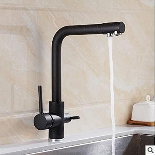 Robinet doré for cuisine avec mitigeur 3 voies pour évier haut de gamme