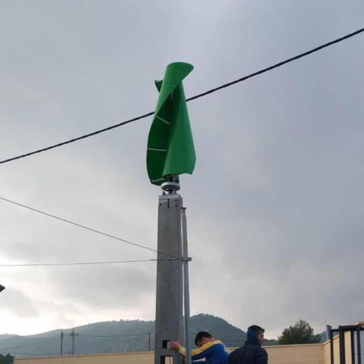 Turbina wiatrowa z osią pionową 2000 W, generator spiralny do domowego zasilania energią, 24 V 48 V 96 V 220 V trójfazowy, cicha lewitacja magnetyczna