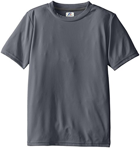 Russell Athletic Boy's 8-20 Youth Short Sleeve Perfect Top, Heather, Medium