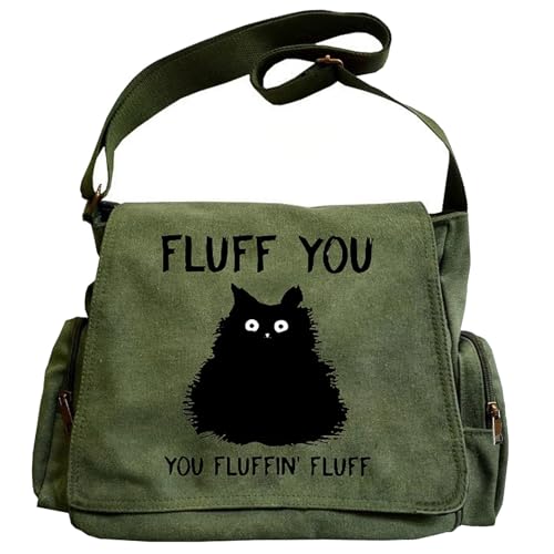 Pattern Messenger Bag Cute Canvas Crossbody Bags Women/Men with Pockets by CHICGLOW - Used condition - US$16.24