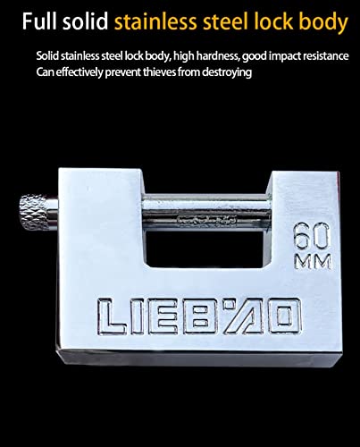 Cadenas rectangulaire en acier inoxydable 50mm de qualité supérieure