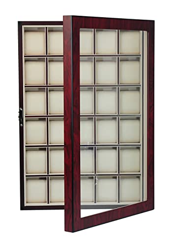 Timelybuys 30 Piece Cherry Wood Personalized Watch Display Wall Hanging Case And Storage Organizer Box And Stand #TOP3