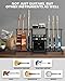 STRICH Guitar Stand - Multiple Guitar Rack with Pedals Organizer for Acoustic, Electric, Bass, Amp Accessories - Display Stand for Home Studio Music Room SMT-40