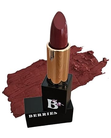 BERRIES Divine Matte Lipstick | Lasts upto 8+ hours | Formulated with Jojoba Oil + Shea Butter + Castor Oil | 3.8g | Coco infusion (Mocha Brown 31)
